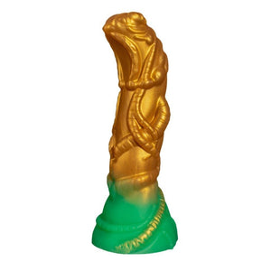 Gold and green alien fantasy dildo, photo 1
