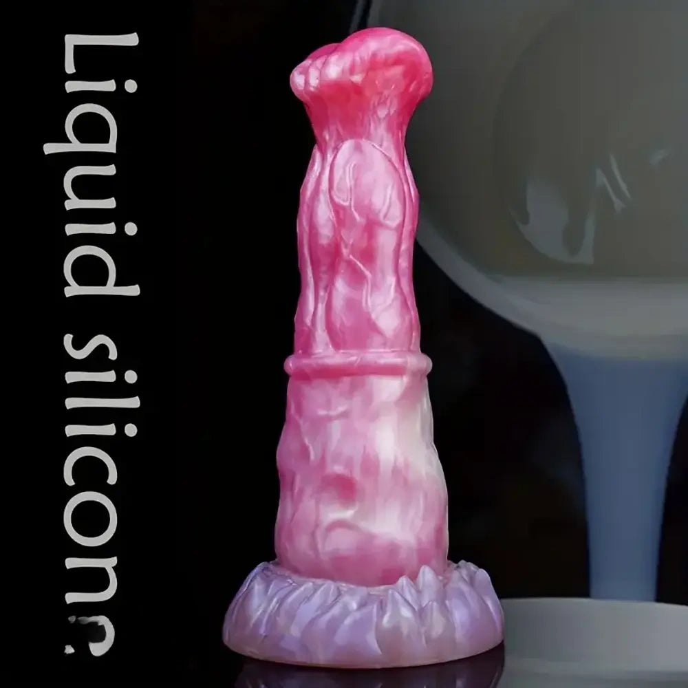 Colorful alien texture suction cup dildo, photo 1