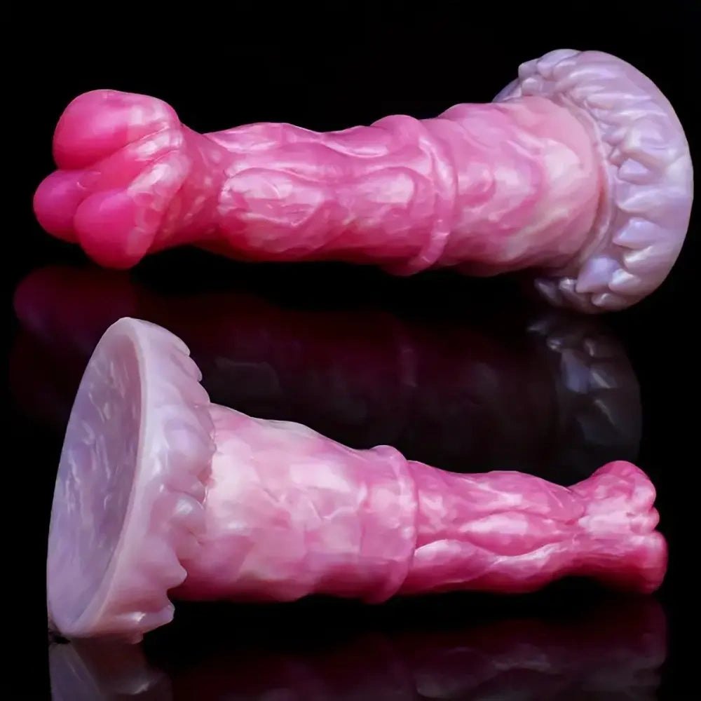 Colorful alien texture suction cup dildo, photo 2