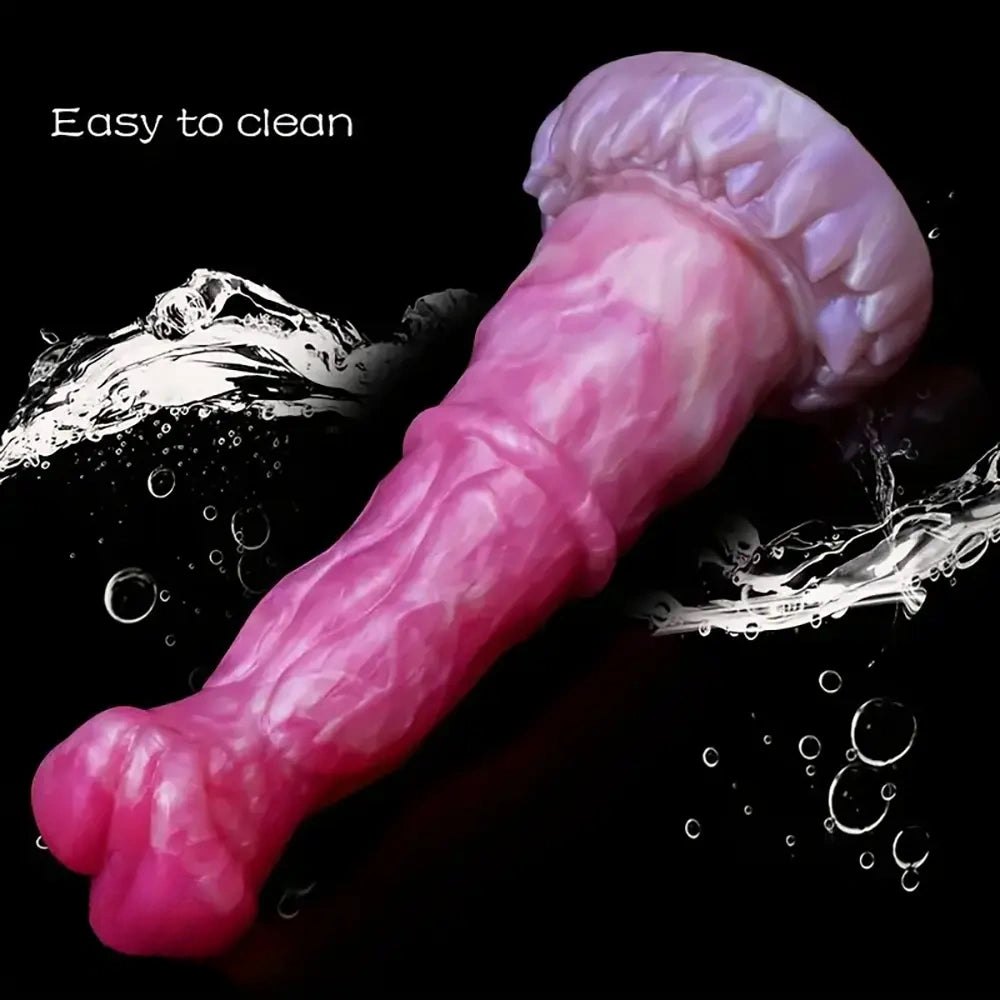 Colorful alien texture suction cup dildo, photo 7