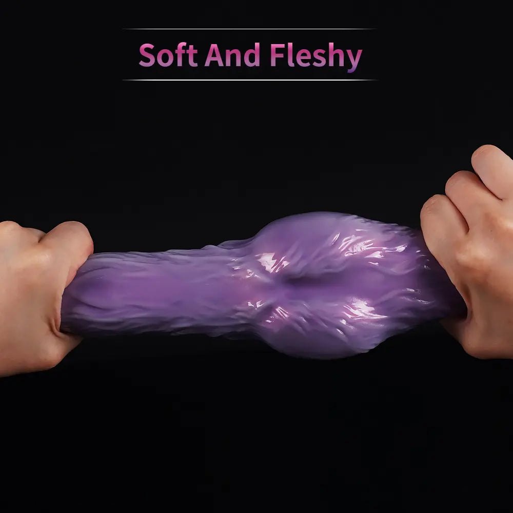 Purple alien tentacle fantasy silicone dildo, photo 11