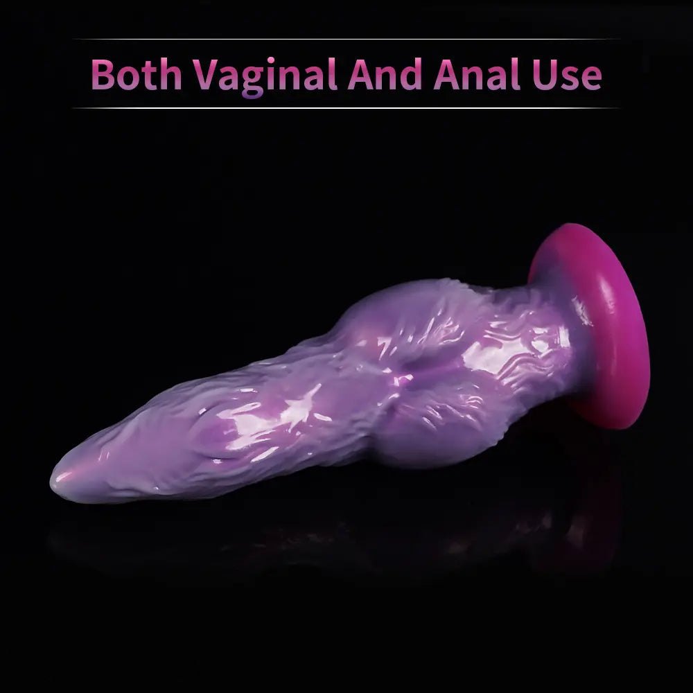 Purple alien tentacle fantasy silicone dildo, photo 15