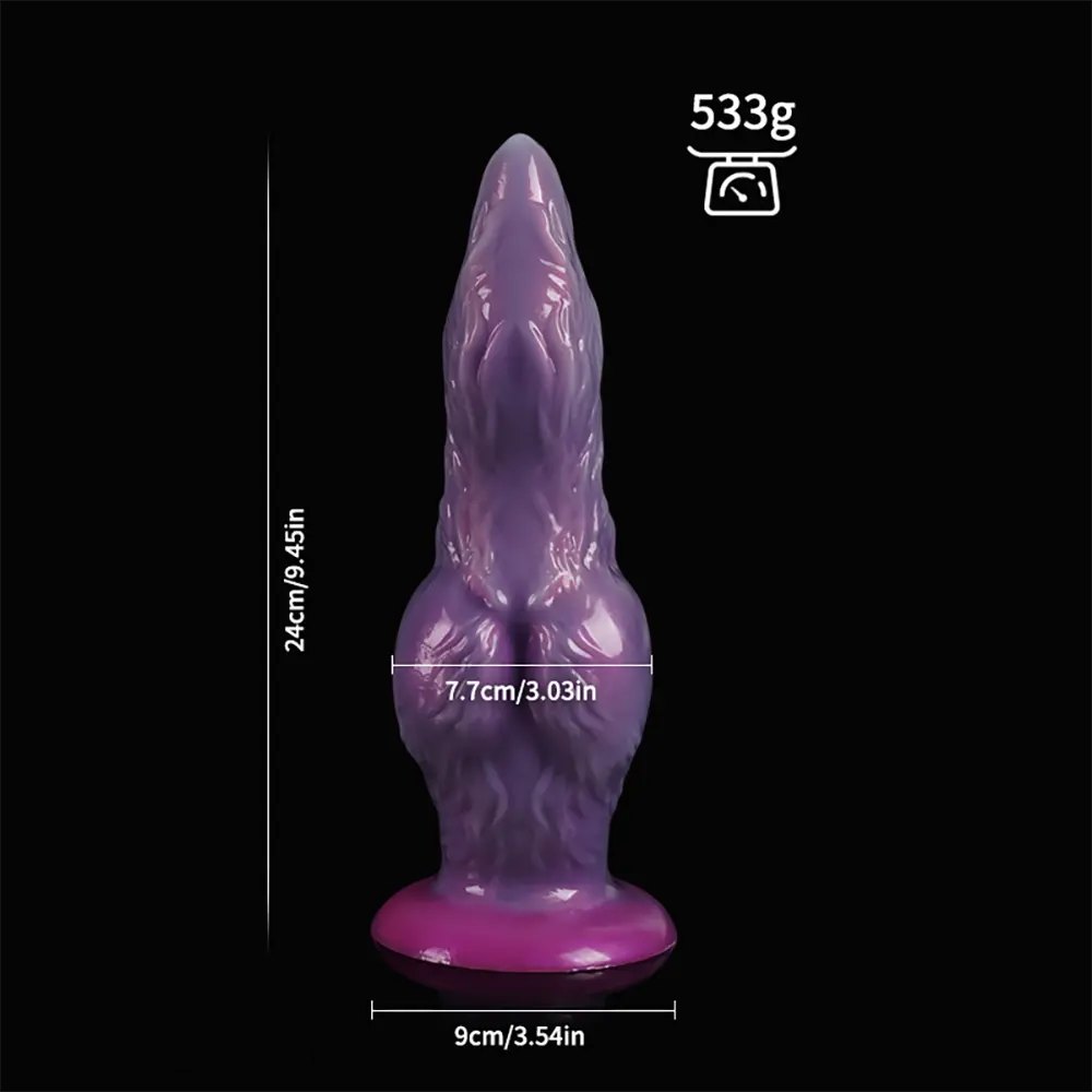 Purple alien tentacle fantasy silicone dildo, photo 16