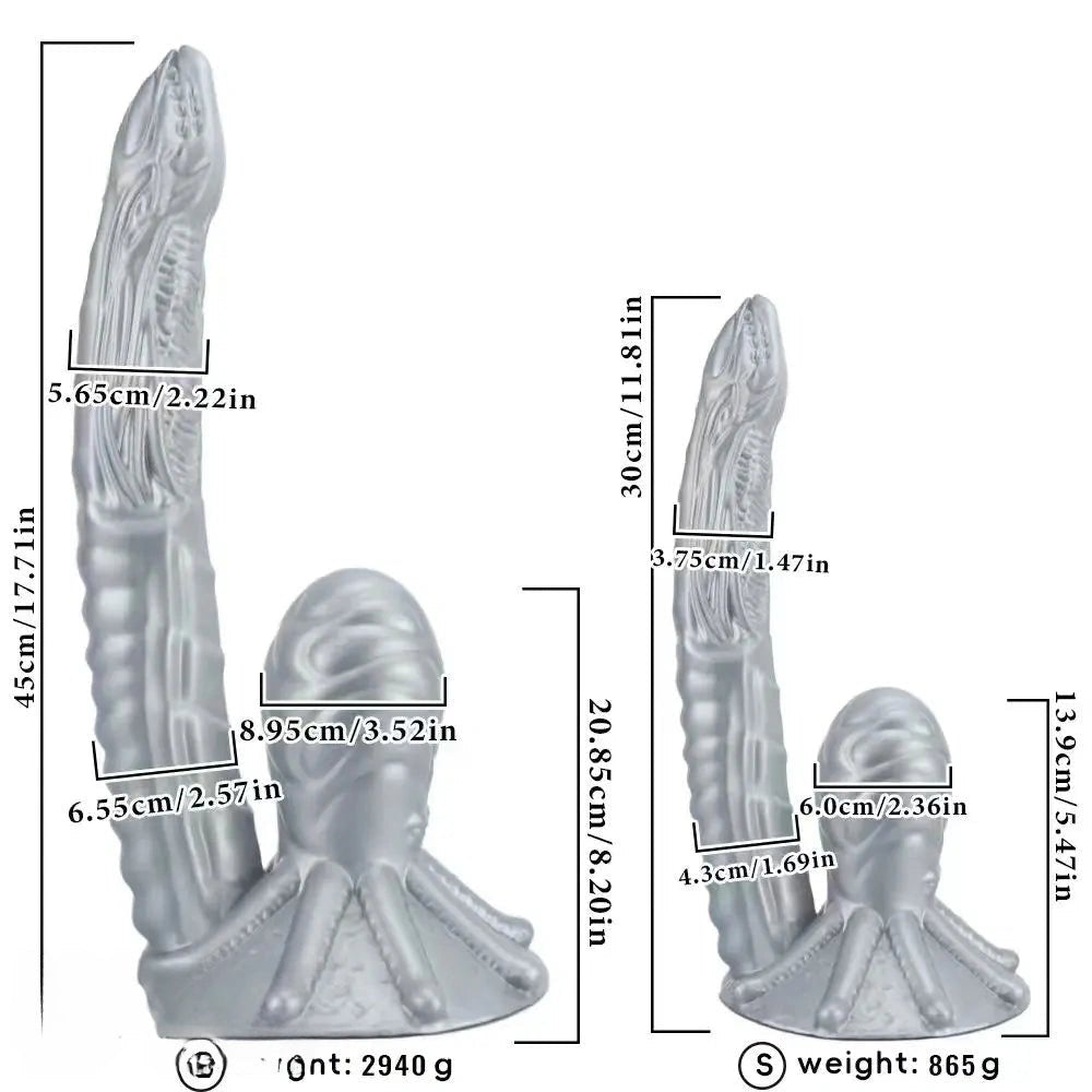 Alien tentacle silicone fantasy dildo, photo 8