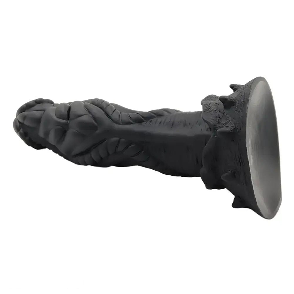 Black alien textured dildo, photo 3