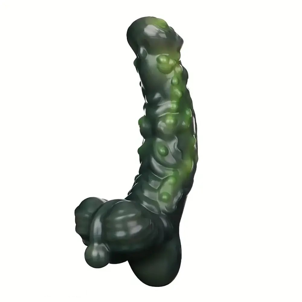 Alien fantasy textured silicone dildo, photo 4