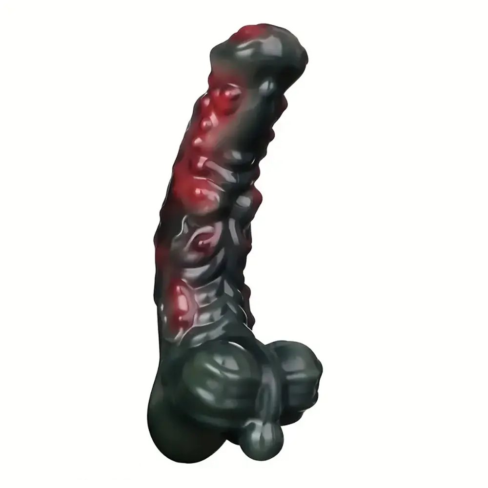 Alien fantasy textured silicone dildo, photo 5