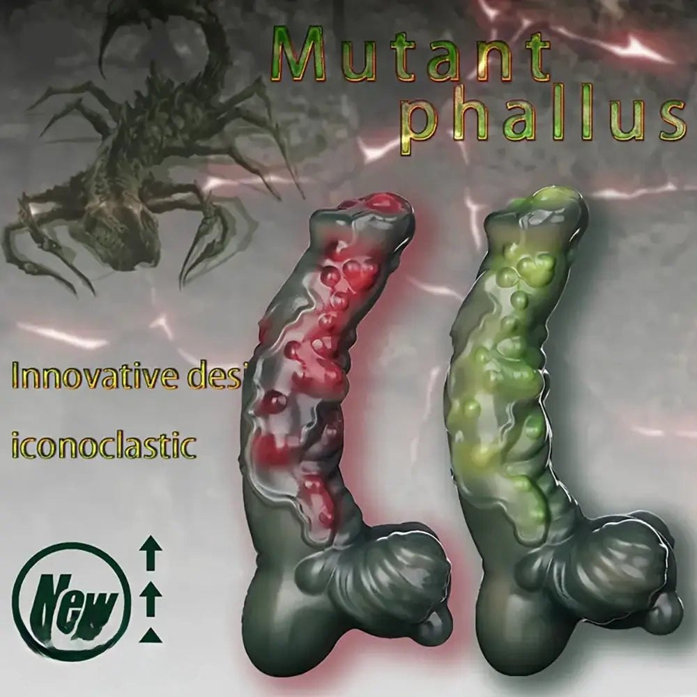 Alien fantasy textured silicone dildo, photo 7