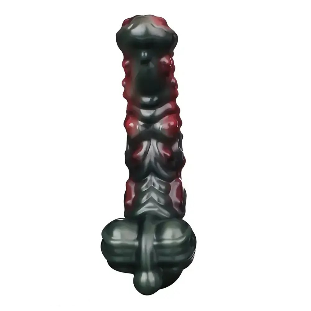 Alien fantasy textured silicone dildo, photo 9