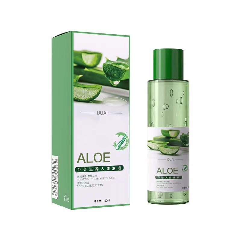 Green aloe vera water-based lube bottle 120ml, photo 1