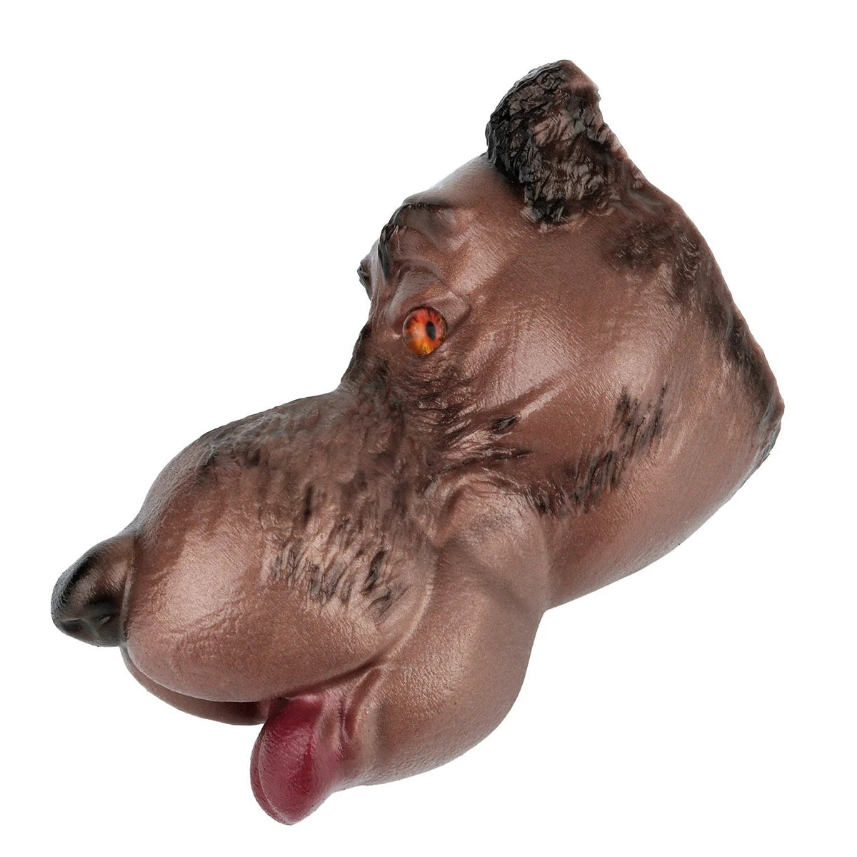 Brown wolf head oral masturbator, photo 13