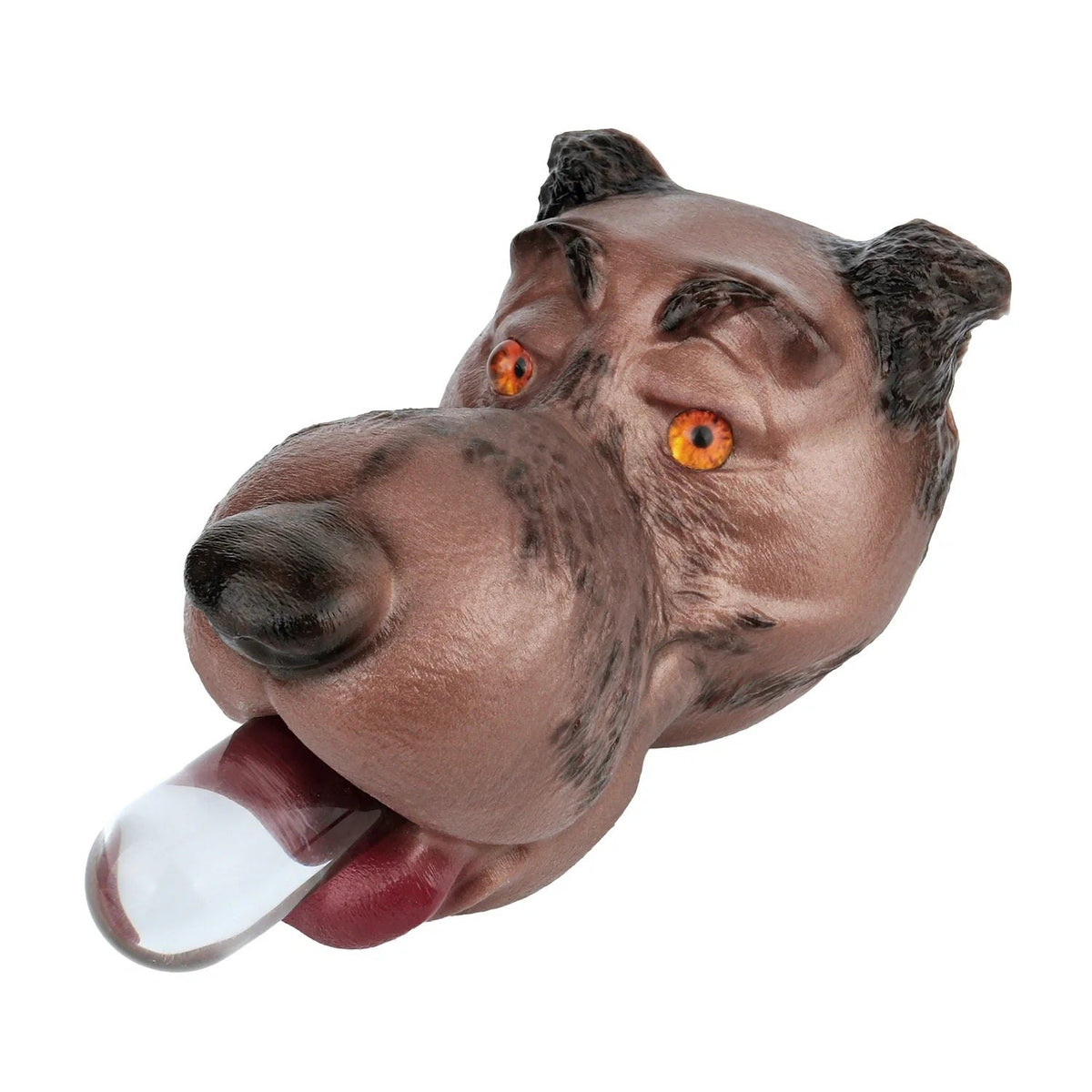 Brown wolf head oral masturbator, photo 3