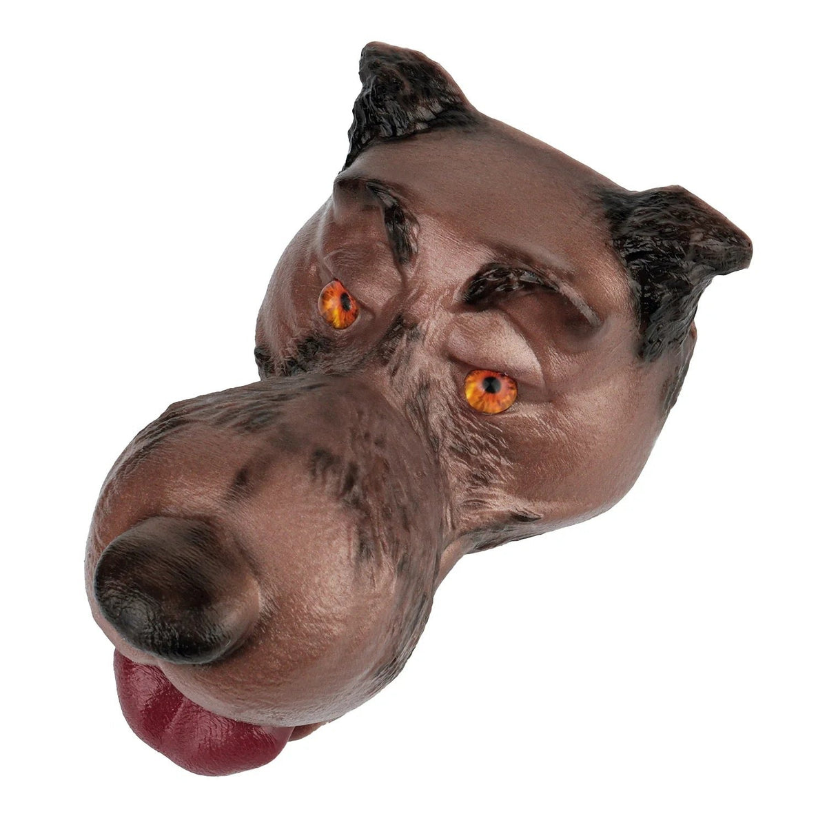 Brown wolf head oral masturbator, photo 5