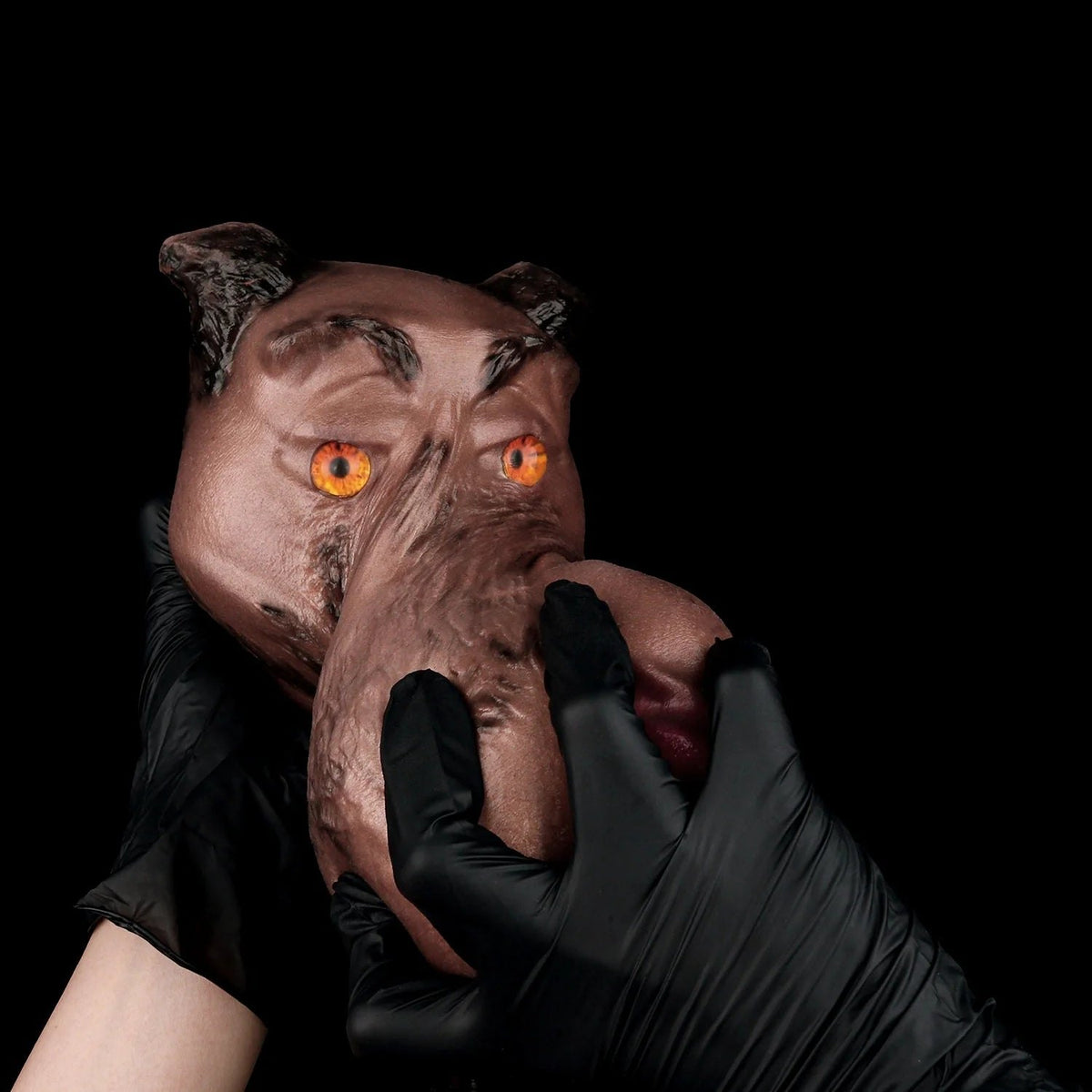 Brown wolf head oral masturbator, photo 6