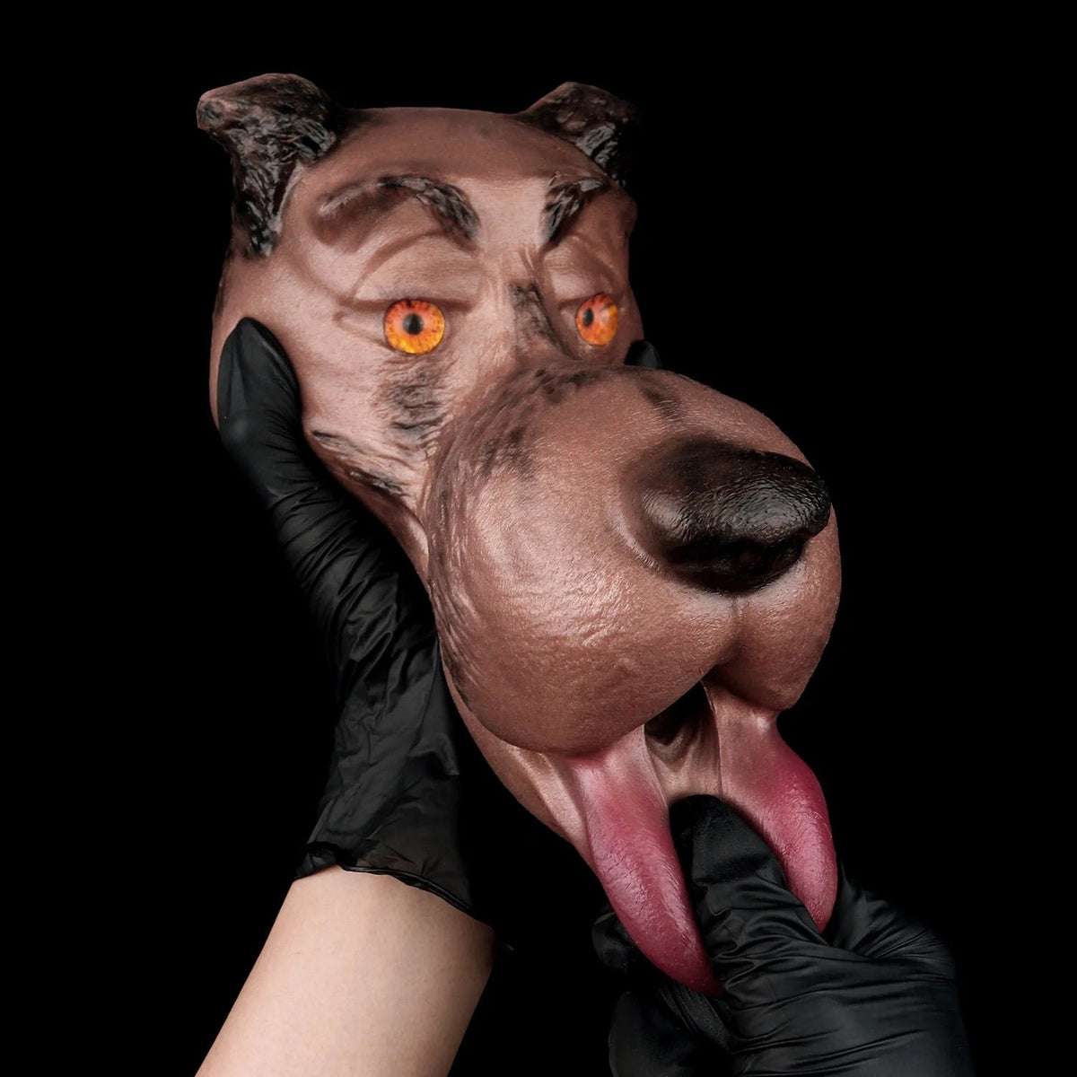 Brown wolf head oral masturbator, photo 7