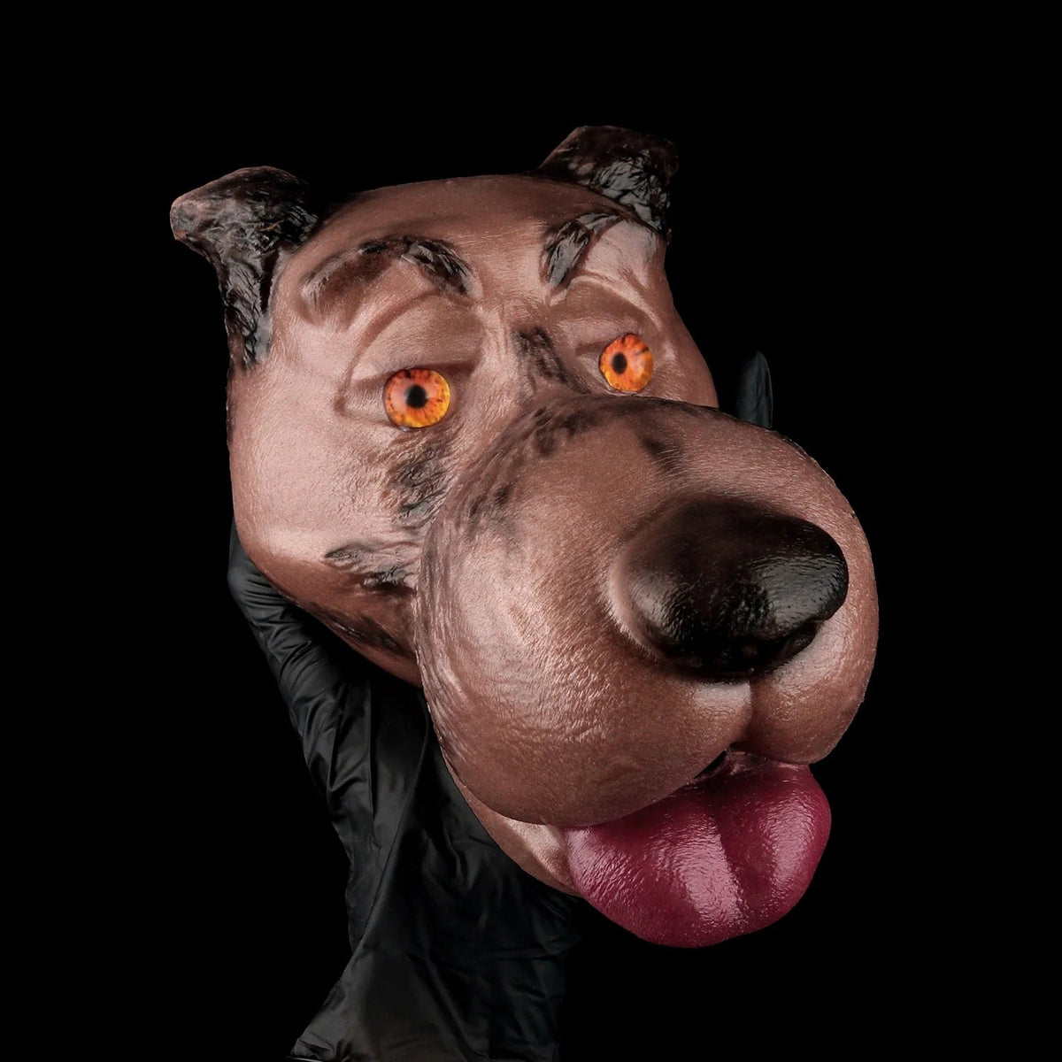 Brown wolf head oral masturbator, photo 8