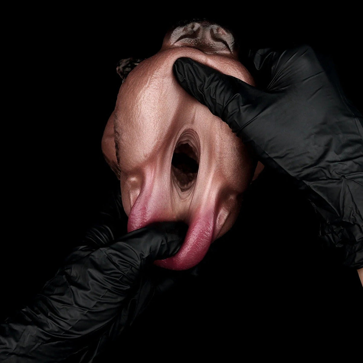 Brown wolf head oral masturbator, photo 9