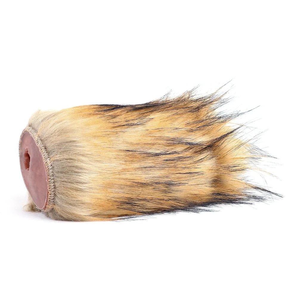 Amber brown dual entry furry male masturbator, photo 9
