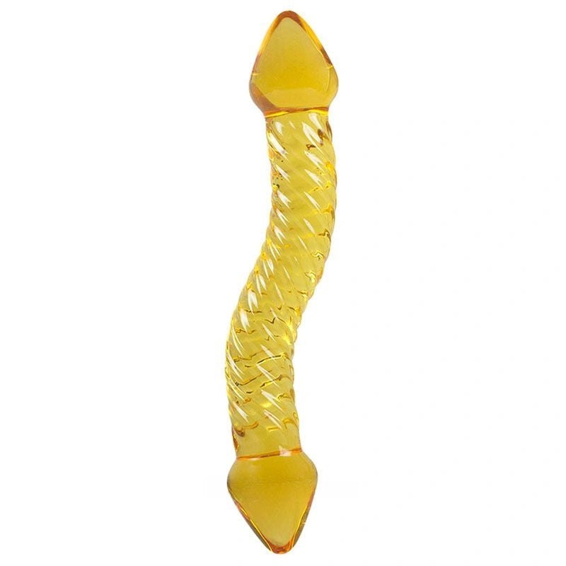 Amber glass double ended dildo, photo 3