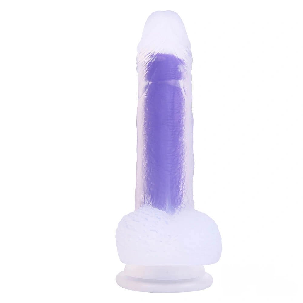 Amethyst jelly suction cup dildo, photo 3