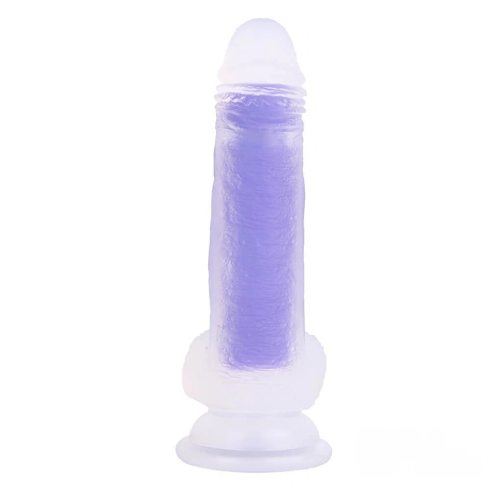 Amethyst jelly suction cup dildo, photo 4