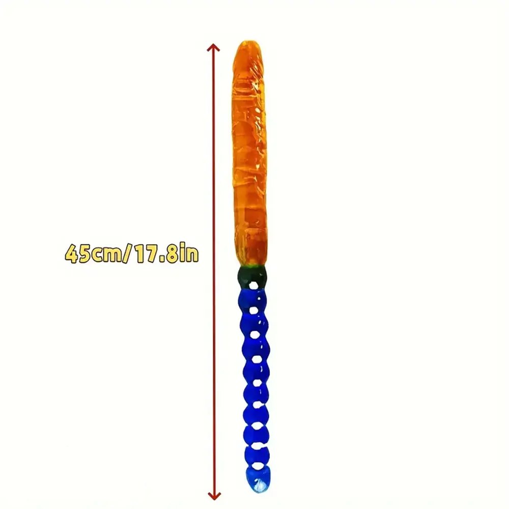 Double-ended beaded pvc dildo, photo 5