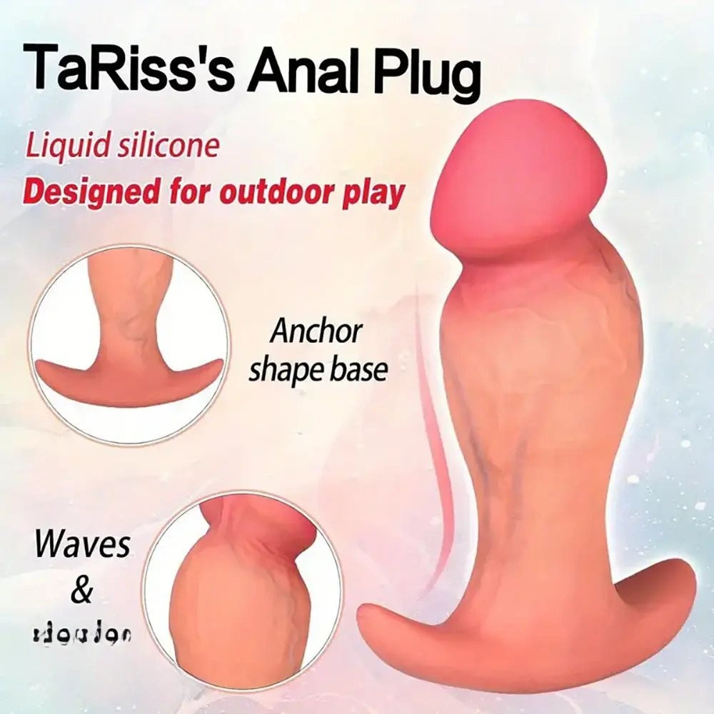Flesh silicone anal plug anchor base, photo 2