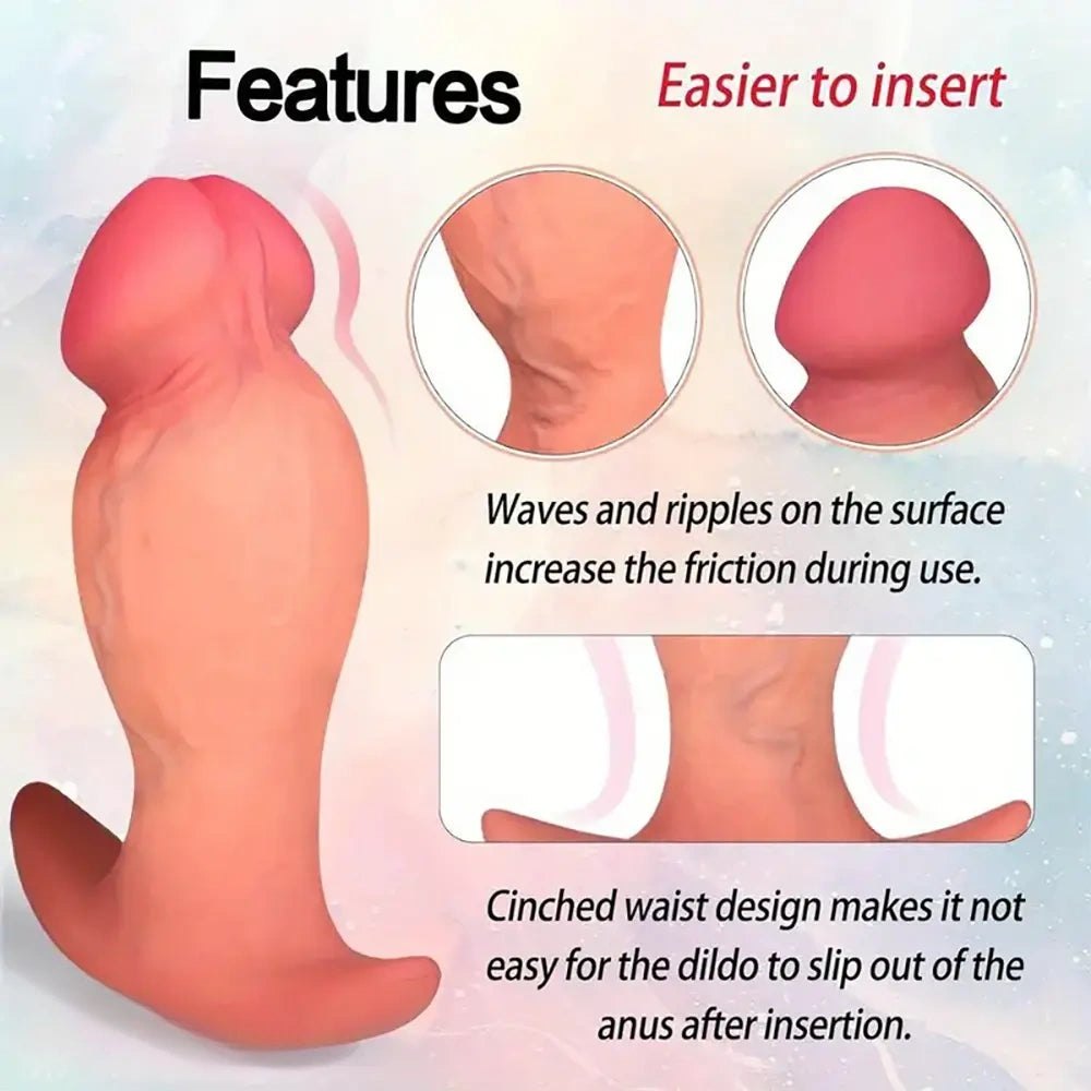 Flesh silicone anal plug anchor base, photo 3