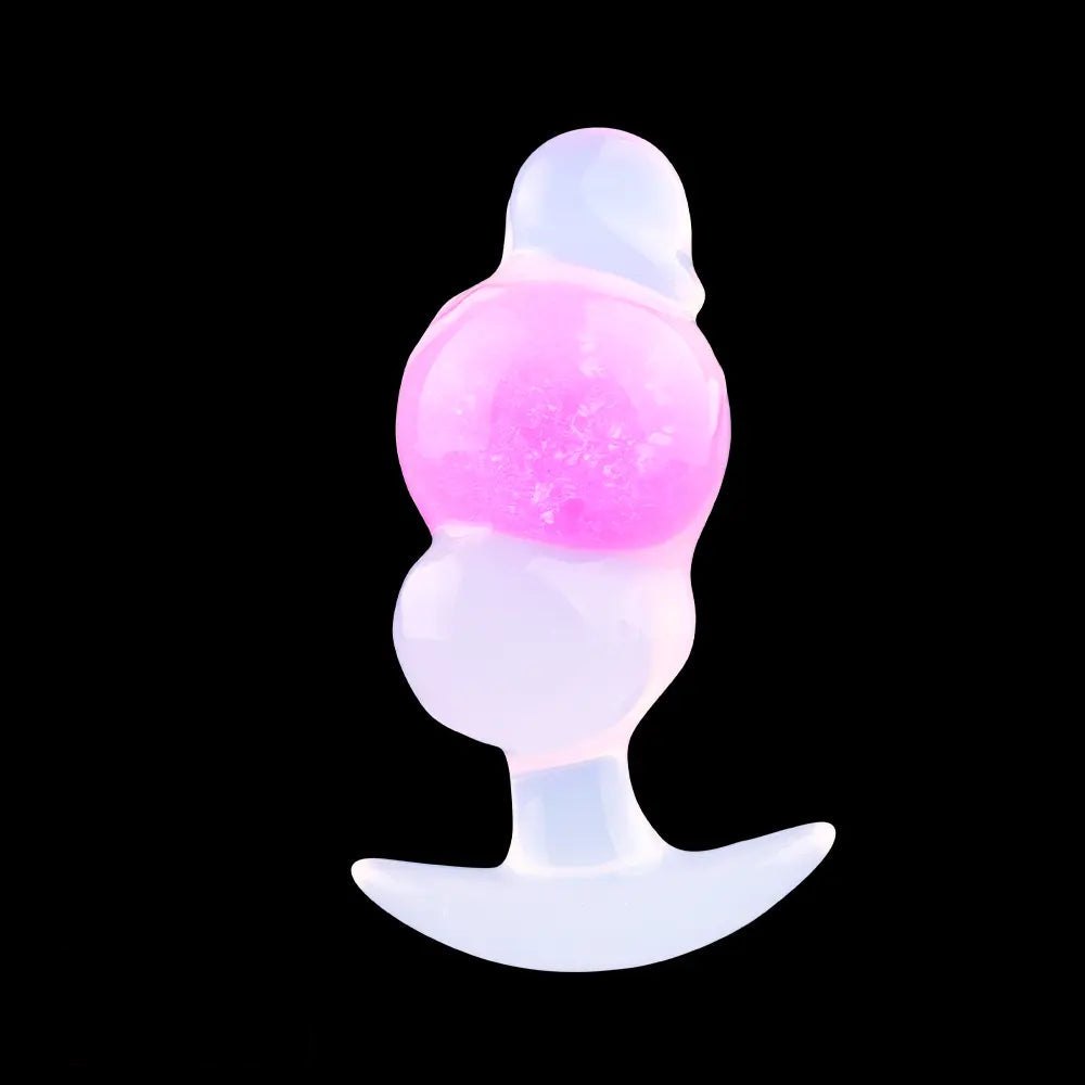 Anchor base glitter ball butt plug, photo 2