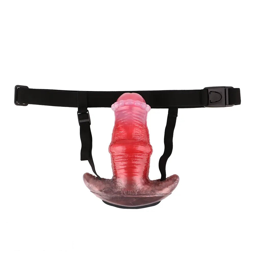 Red silicone anchor base butt plug, photo 17