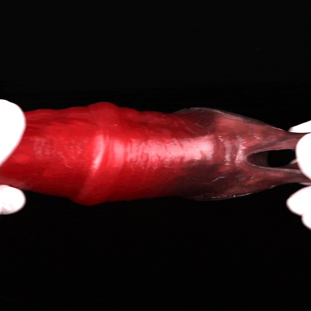 Red silicone anchor base butt plug, photo 26