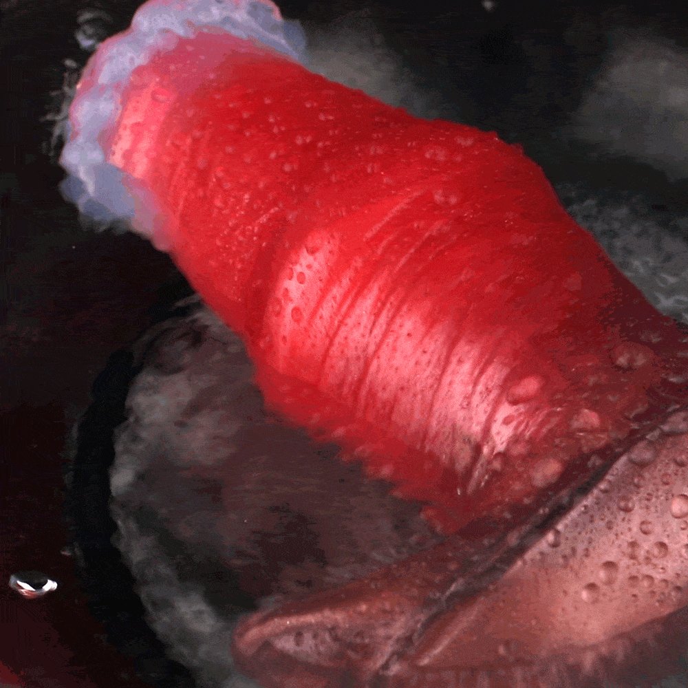 Red silicone anchor base butt plug, photo 28