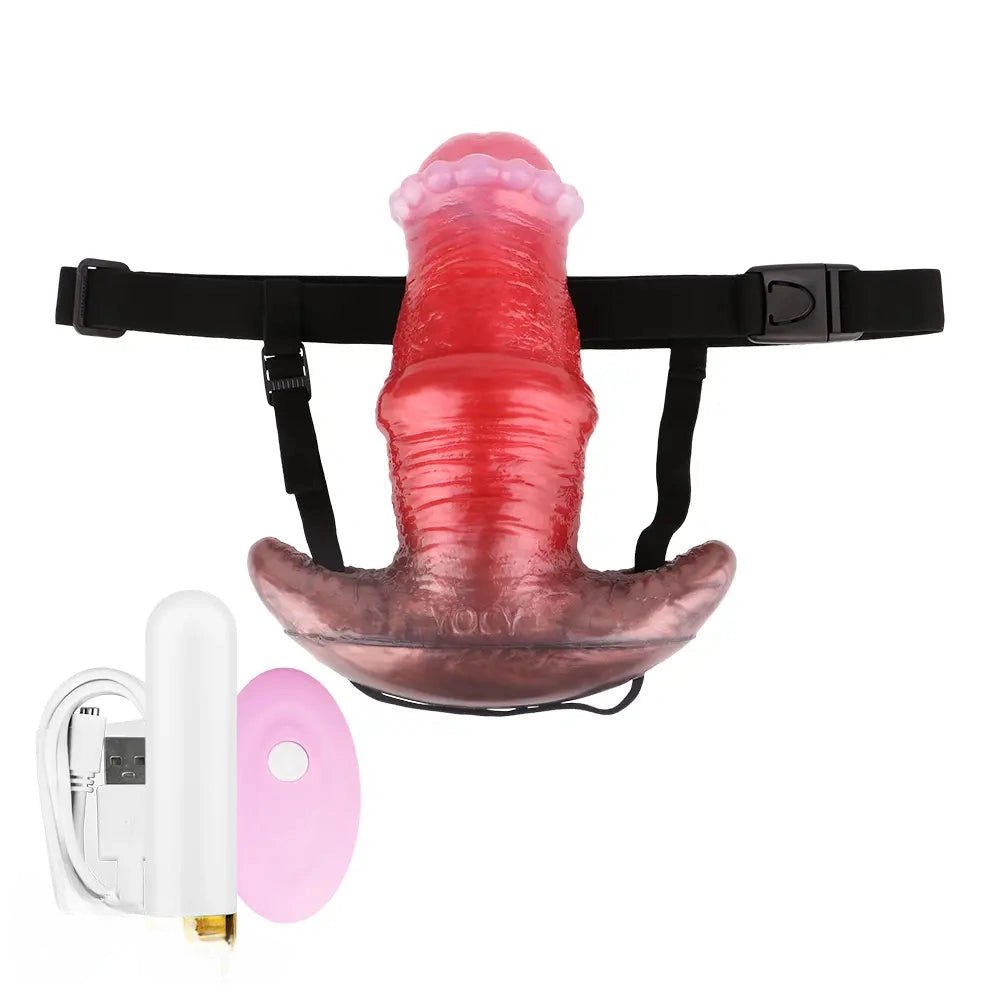 Red silicone anchor base butt plug, photo 6
