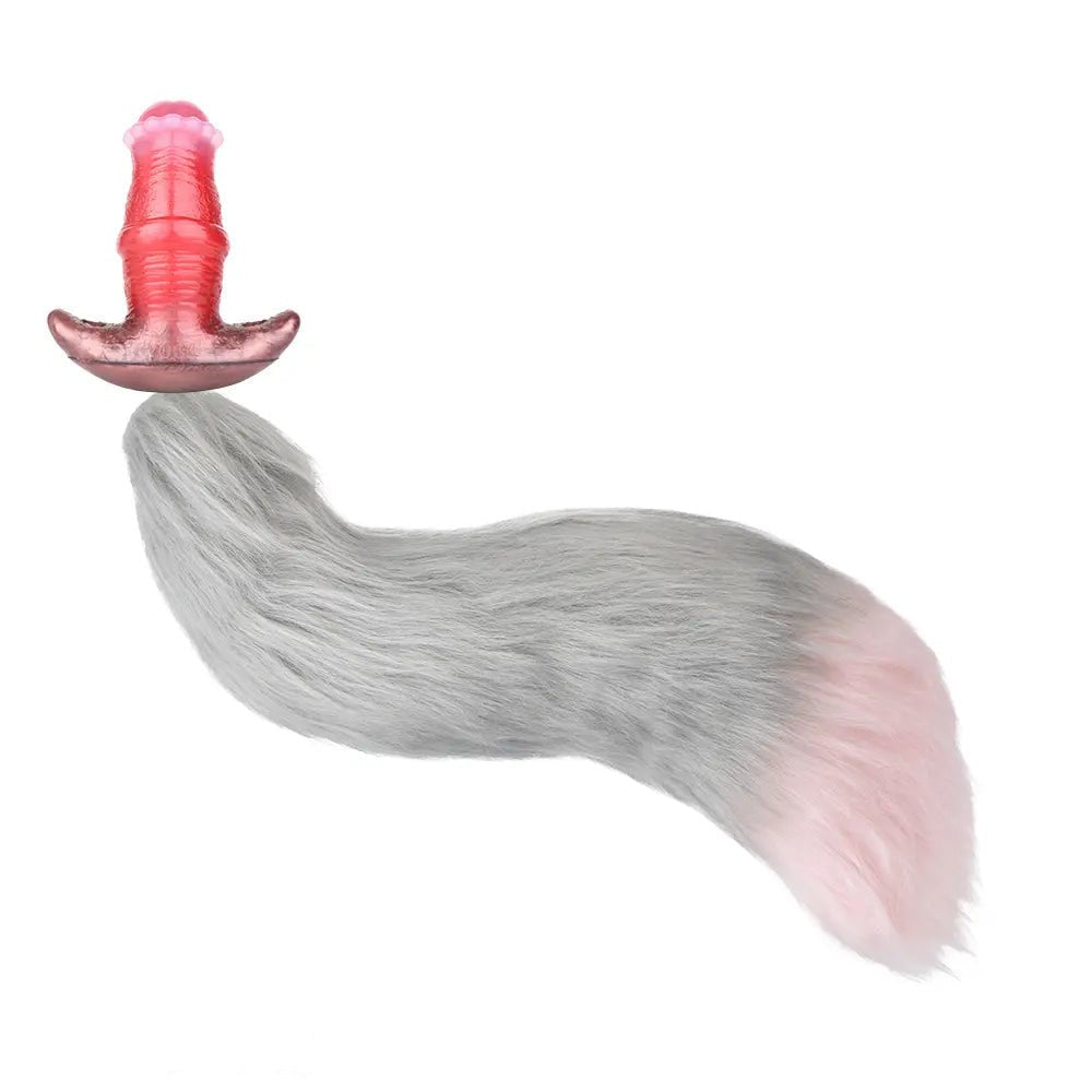 Red silicone anchor base butt plug, photo 9