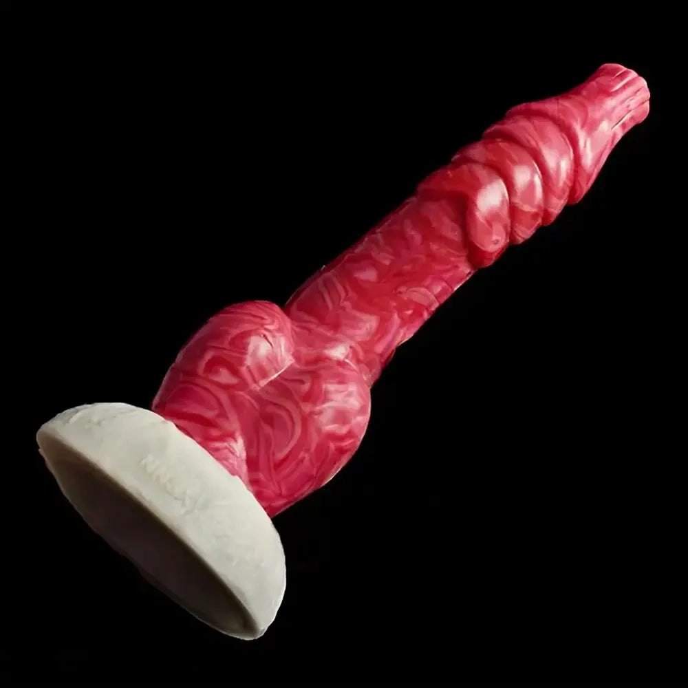 Colorful silicone animal knot dog dildo, photo 5