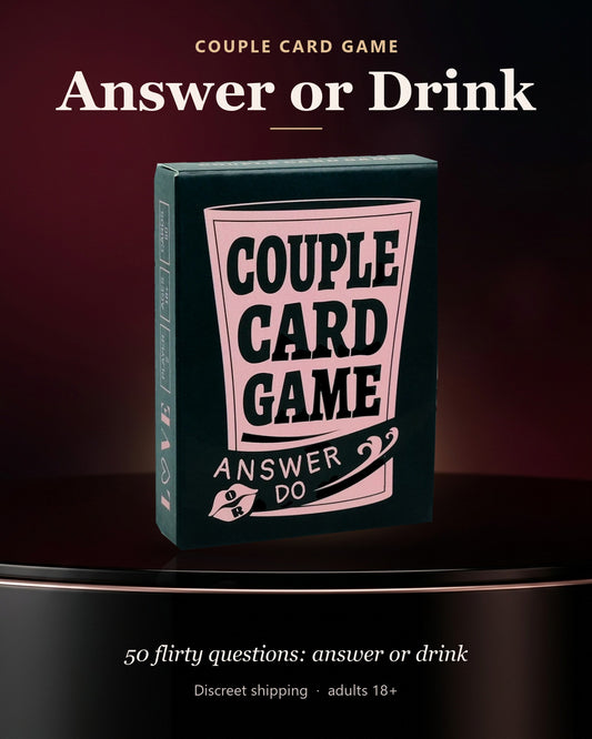 Answer or Drink Couple Card Game - couple card game - WildNightX