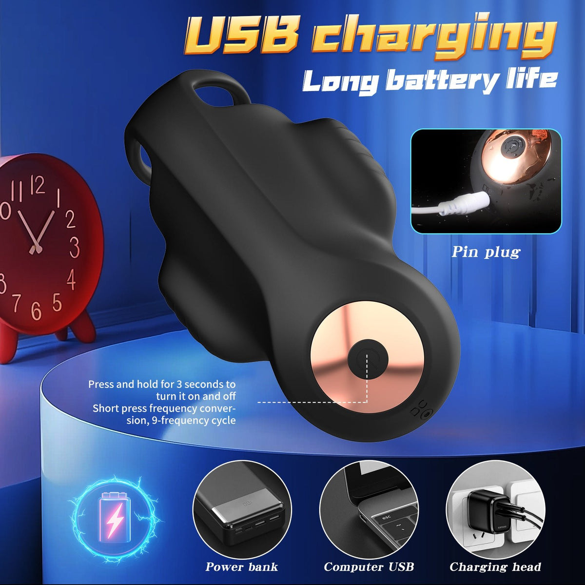 App controlled male masturbator trainer with locking ring, photo 12