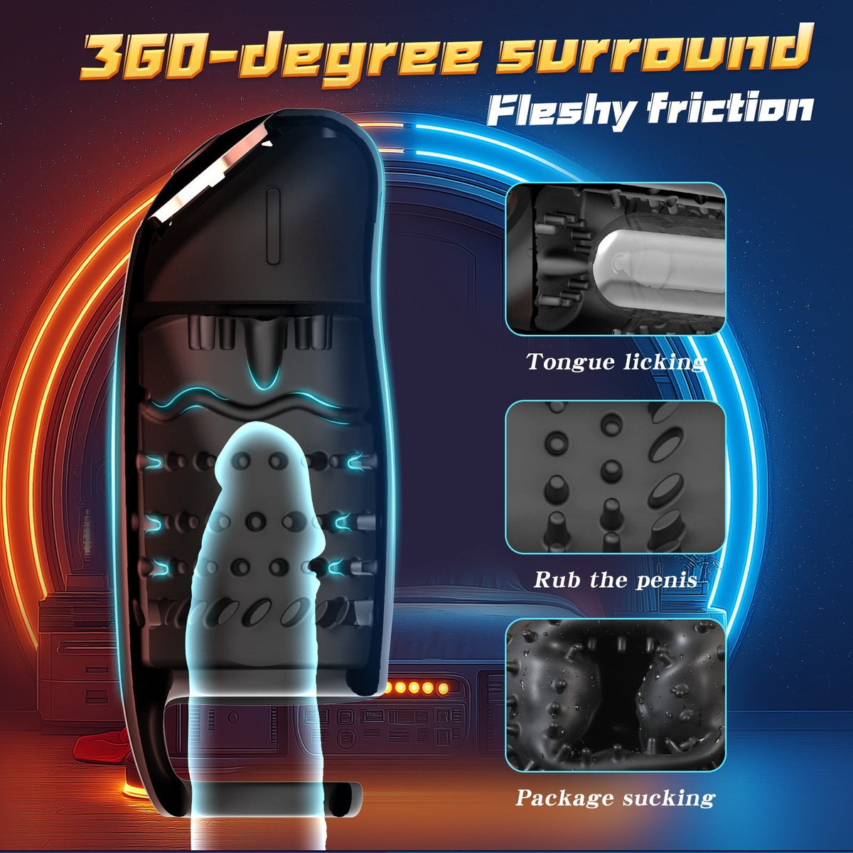 App controlled male masturbator trainer with locking ring, photo 7