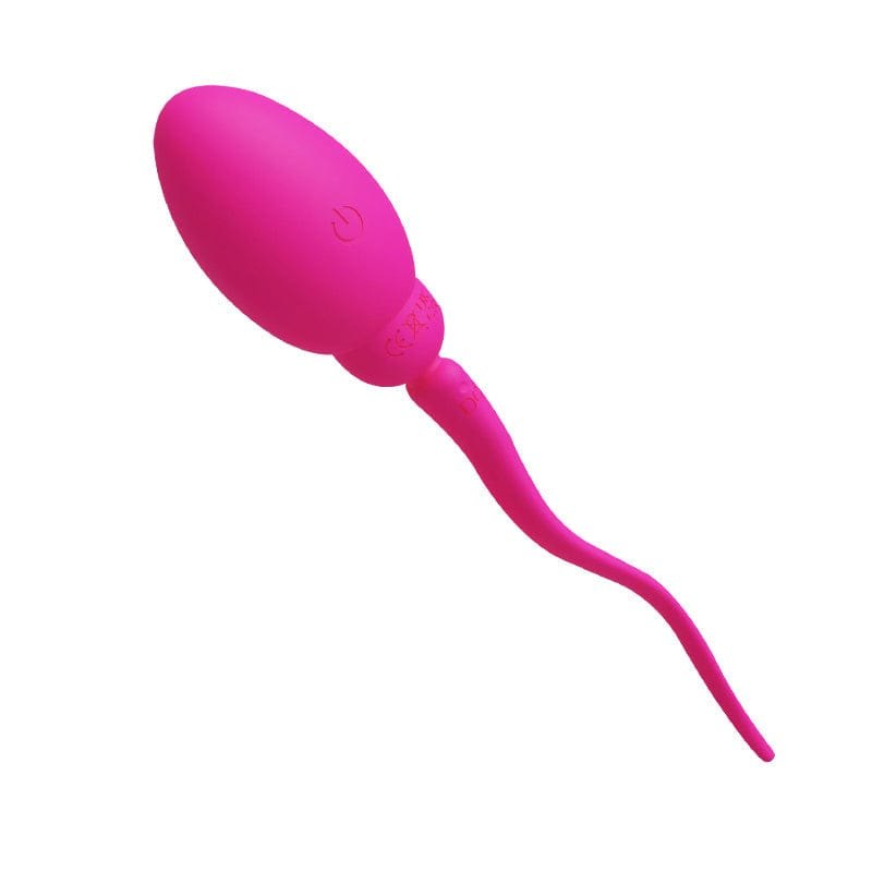 Rose Red tadpole shaped silicone bullet vibrator