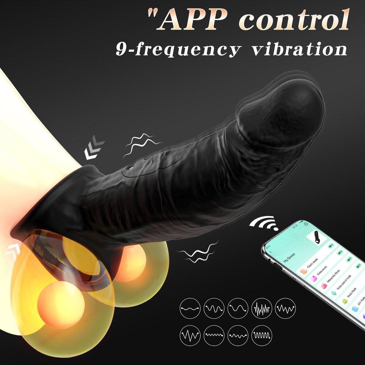 App controlled vibrating penis sleeve, photo 3