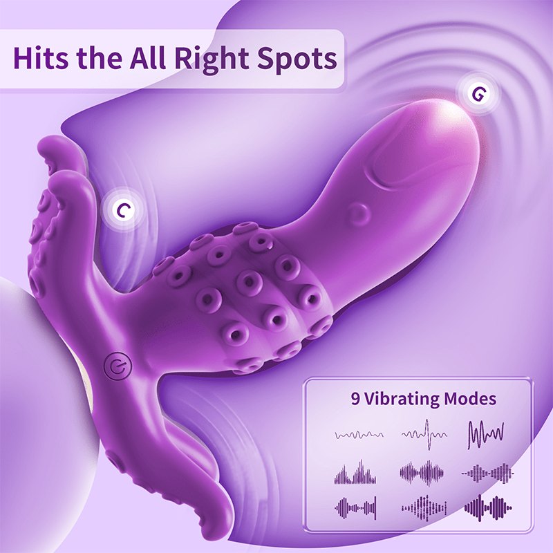 Purple app control wearable prostate massager, photo 6