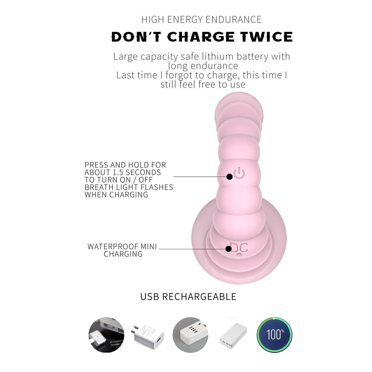 Wearable app controlled silicone vibrator, photo 5