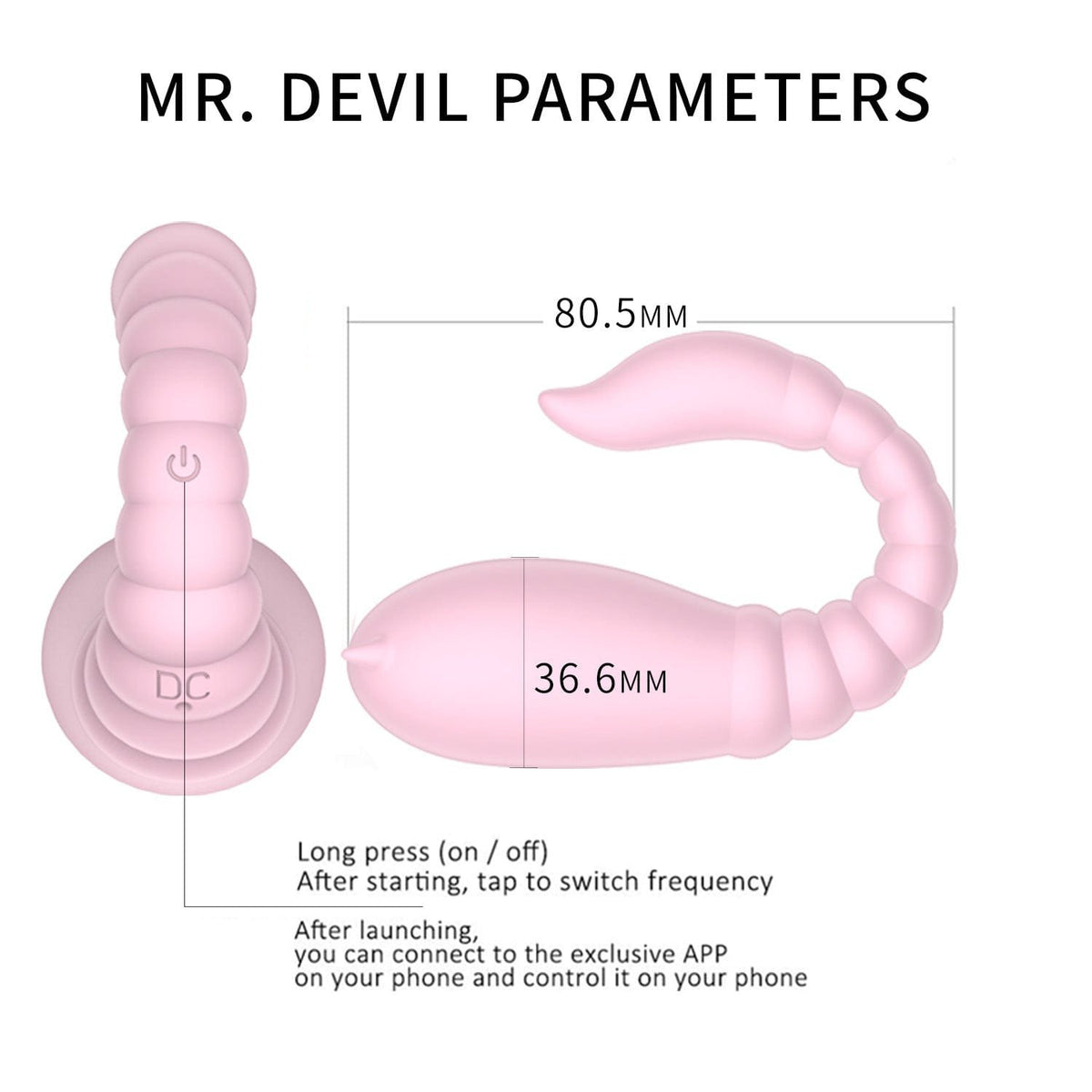 Wearable app controlled silicone vibrator, photo 6