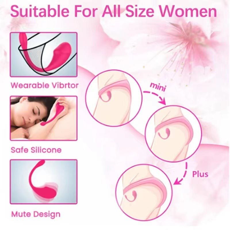 Rose red app-controlled egg vibrator, photo 3