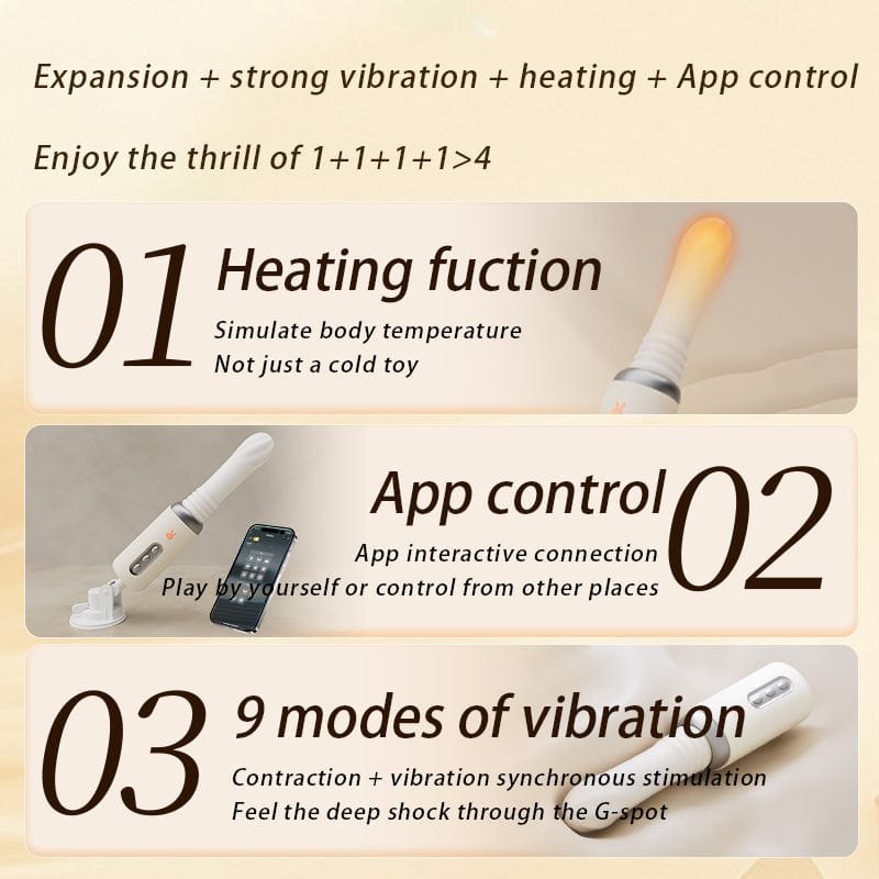 Off-white silicone sex machine wand, photo 4