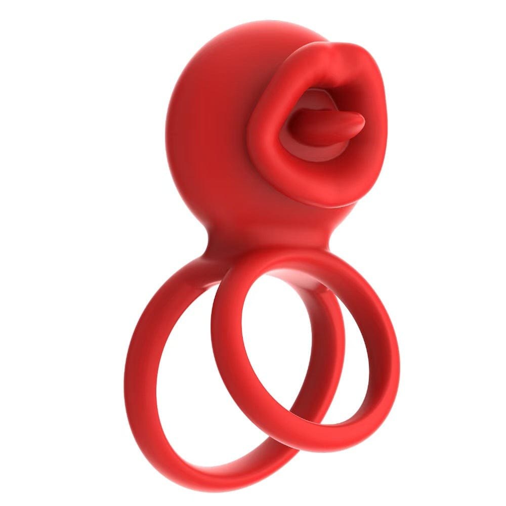 Red app controlled lip cock ring, photo 2