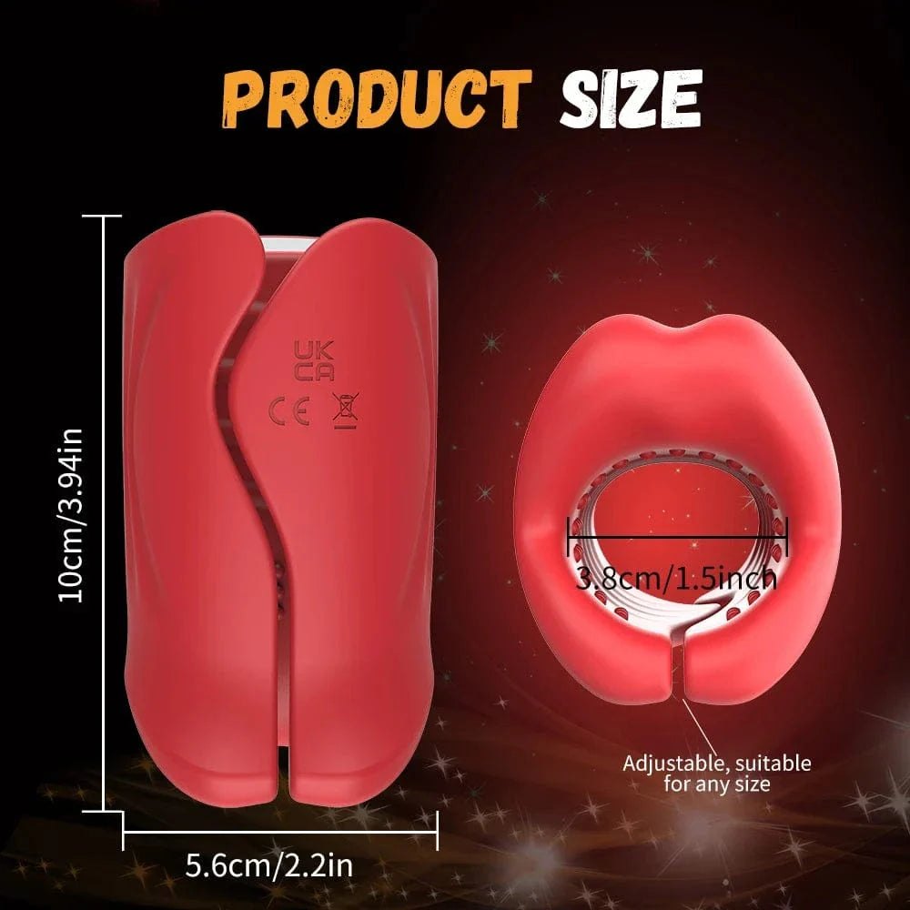 Red app controlled lips masturbator, photo 10