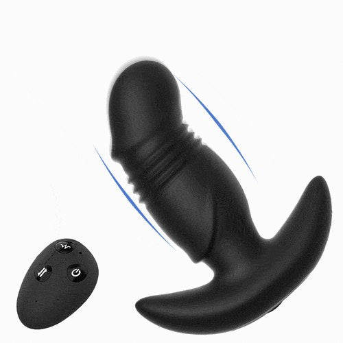 Black app-controlled prostate massager, photo 1