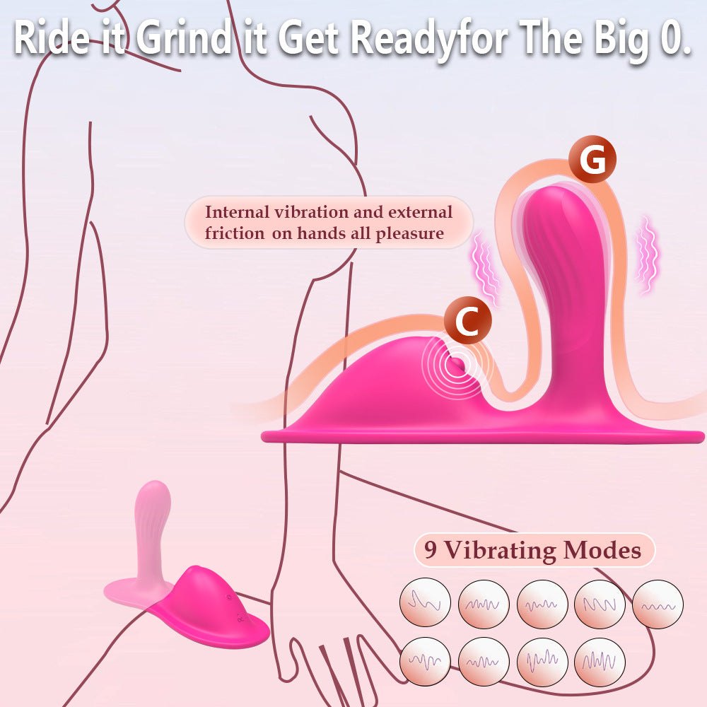 App-controlled riding cushion vibrator on white background, photo 2