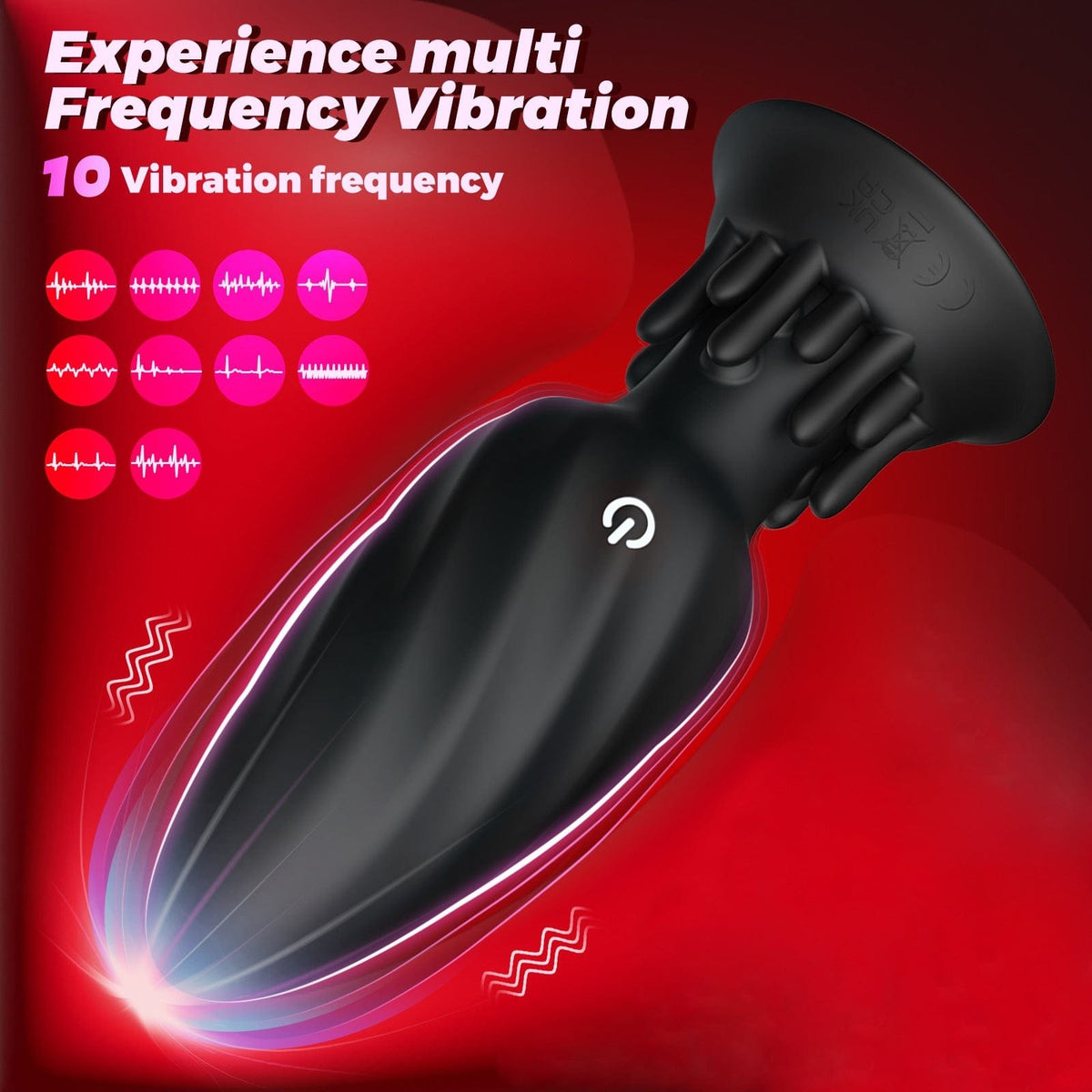 Black app-controlled rotating anal plug, photo 2